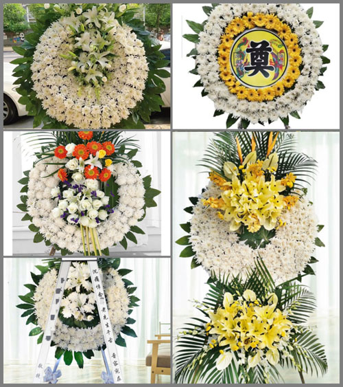 广东清远市英德市大湾镇长山村花圈速递